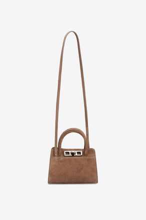 Fabiana Filippi Trapezf&ouml;rmige Handtasche aus Wildleder