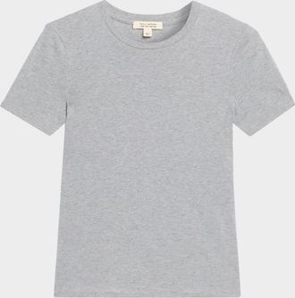 Nili Lotan Short-Sleeve Fitted T-Shirt