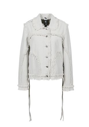 Freaky Nation Jeansjacke FREAKY NATION HippieGirl-FN, Damen, Gr. M (38), grau, Oberstoff: 100% Baumwolle, Jacken Jeansjacke