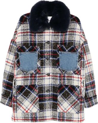 Ava Adore Cappotto a quadri - Nero