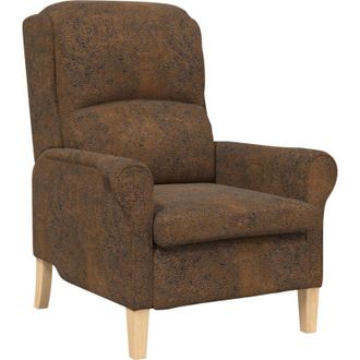 vidaXL Vidaxl - Sill&oacute;n Marr&oacute;n 76 X 94 X 102 Cm Cuero Sint&eacute;tico