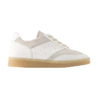 Maison Margiela 6 Hof -Turnschuhe MM6 Maison Margiela Leder Weiß