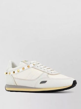 Valentino Garavani leather and nylon low-top sneakers