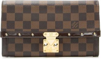 Louis Vuitton Brown Damier Ebene Venice Wallet (Authentic Pre-Loved)