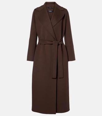 Max Mara Poldo virgin wool wrap coat