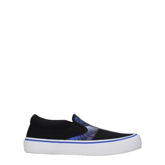 Marcelo Burlon Black Fabric Slip-On Mens Loafers