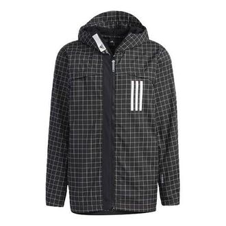 adidas WND Sports Windproof Hooded Jacket Black GL8684