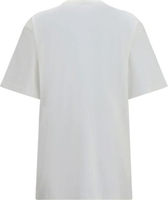 Gucci Logo-Embroidered Cotton-Silk T-Shirt - White