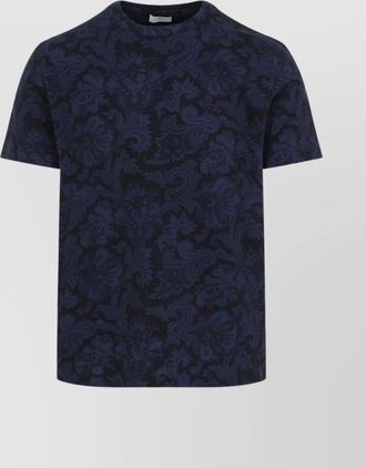 Etro cotton paisley print short-sleeve t-shirt
