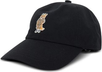 Maison Kitsun&eacute; Accessoires, unisex, Zwart, ONE Size, Dressed Fox Cap