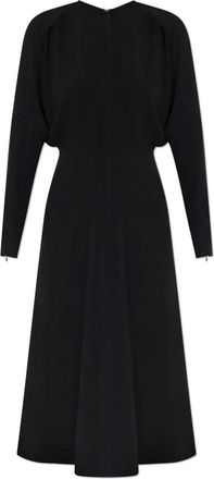 Victoria Beckham Jurk met lange mouwen - Dames - Casual kleedjes - Zwart - L - Kleedjes