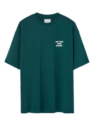 Drôle de Monsieur short-sleeve slogan T-shirt - VERDE