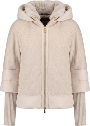 Moorer Medea BA3 Down Jacket - Dames - Winterjassen - Beige - M - Jassen
