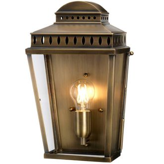 Loops Outdoor IP44 Wall Light Aged Brass LED E27 100W d01941 in Metallics