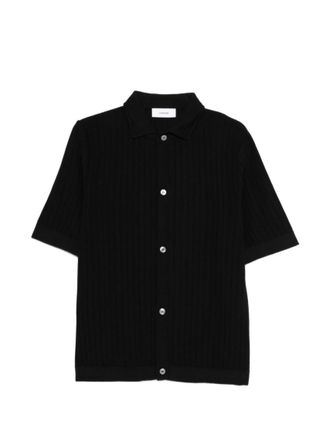 Lardini Black Cotton Shirt