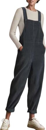 Generic Womens Fashion Corduroy Overalls Jumpsuit Pants Retro Casual Loose Sleeveless Bib Overalls Dungarees Straight Leg with Pockets