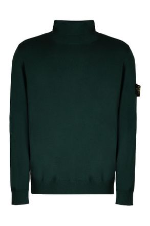 Stone Island Virgin Wool Turtleneck Sweater