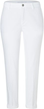 MAC Broeken Slim-fit-Jeans MAC CHINO turn up, Damen, Gr. 36, N-Gr, weiss (wei&szlig; denim), Denim/Jeans, Obermaterial: 80% Baumwolle, 18% Polyester, 2% Elasthan, unifa