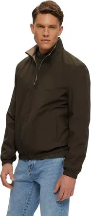 Gorski Reversible Zip Jacket in Green/beige at Nordstrom, Size Xx-Large