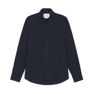 Les Deux Hemd - Heren - Casual Overhemden - Blauw - M - Overhemden
