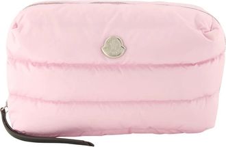 Moncler Caradoc Gewatteerde Beauty Case - Dames - Toilettassen - Roze - ONE Size - Katoen - Tassen