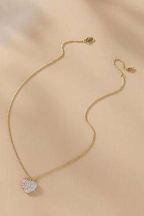 Nadri Gifted Pav&eacute; Crystal Heart Pendant Necklace