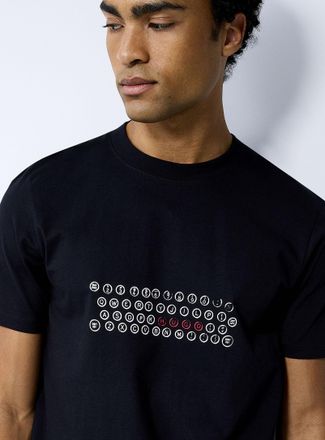 HUGO BOSS Deyss logo keyboard T-shirt