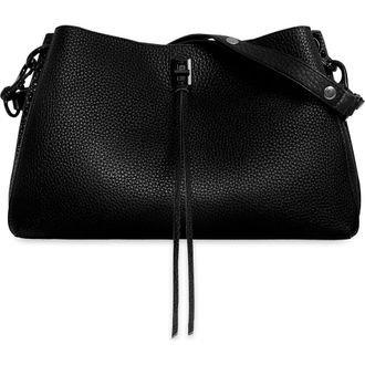 Rebecca Minkoff Darren East/West Leather Shoulder Bag in Black at Nordstrom