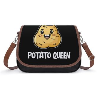 Generic Potato Queen Crossbody Bags for Women Shoulder Messenger Bag Purse Handbags