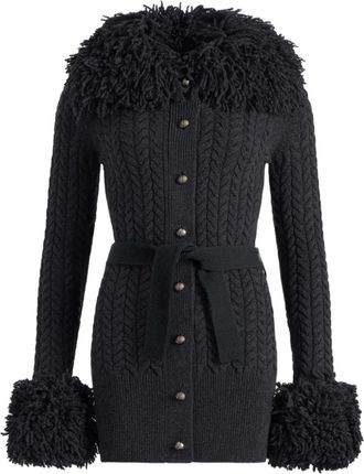 Patou Cardigan con frange - Grigio