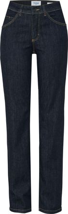 Toni 5-Pocket-Jeans TONI, Damen, Gr. 36, N-Gr, blau rinsed, Denim/Jeans, Obermaterial: 88% Baumwolle, 10% Polyester, 2% Elasthan, lang, Jeans 5-Pocket-Jean