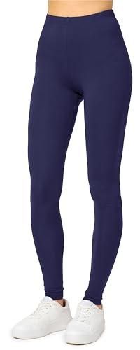 Merry Style Legging Long Femme MS10-348 (Bleu Marine, S