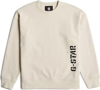 G-Star Sprayed Loose Fit Hoodies Collectie - Heren - Sweatshirts - Beige - L - Hoodies & sweatvesten