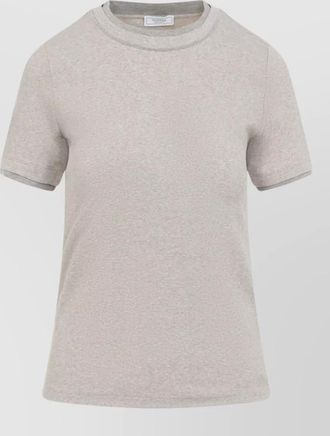 PESERICO ribbed cotton short-sleeve t-shirt