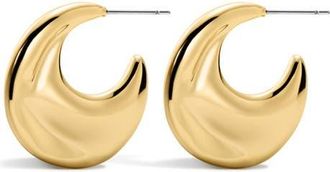 Luv AJ The Mercury Disc Hoop Earrings in Gold at Nordstrom