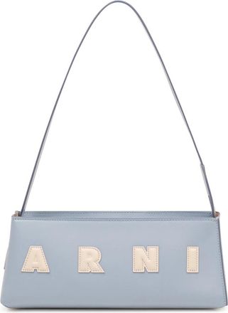 Marni Museo Baguette - Dames - Schoudertassen - Blauw - ONE Size - Leer - Tassen