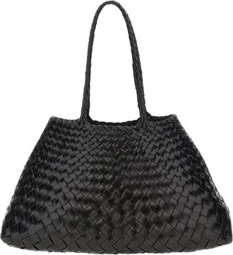 Dragon Diffusion Santa Croce Big - Dames - Shoppers - Zwart - ONE Size - Leer - Tassen