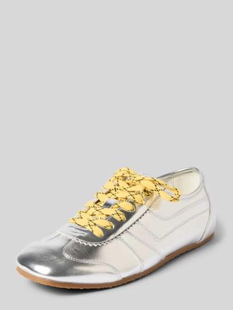 Bianco Sneaker im Metallic-Look in Silber, Gr&ouml;&szlig;e 36