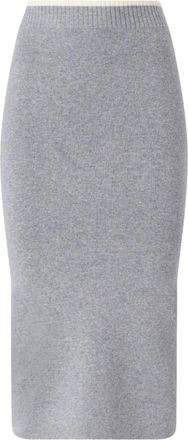 Pinko Gonna midi con vita elasticizzata - Grigio