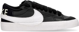 Nike Low Top Sneaker Zwart/Wit/Oranje - Dames - Fitnessschoenen - Zwart - 36 EU - Leer - Fitness