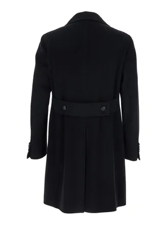 Tagliatore Mens Coat Black Wool