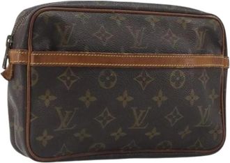 Louis Vuitton Pre-owned Compiegne 23 Clutch Bag - Dames - Vintage Clutch - Bruin - ONE Size - Vintage