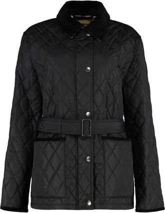 Burberry Jassen, Dames, Zwart, L, Katoen, Country Jacket