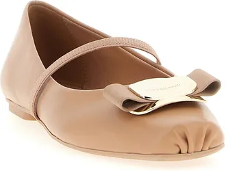 Ferragamo Zina Ballet Flat - Beige