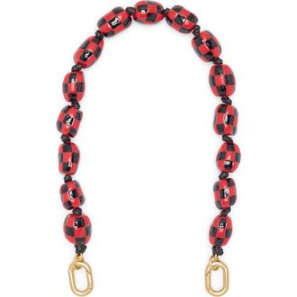 Clare Vivier Shortie Strap in Black/Red at Nordstrom