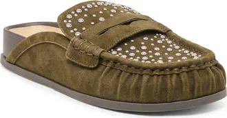 Dolce Vita Jodero Stud Mule in Moss Suede at Nordstrom, Size 9.5
