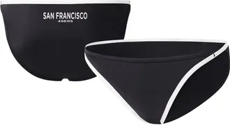 G-III 4Her by Carl Banks Womens G-III 4Her by Carl Banks Black San Francisco 49ers Play Action Bikini Bottom at Nordstrom, Size Xx-Large