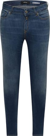 Replay Womens Faaby Slim-Fit Jeans in Blue Cotton - Size 25W/30L