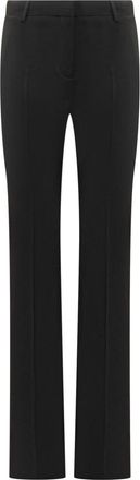 Versace Black Straight Flat Front Pants