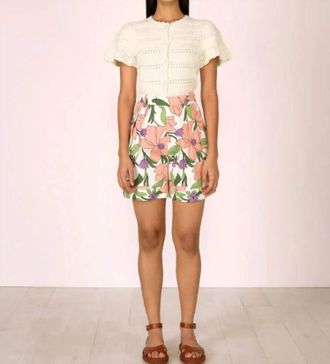 Banjanan Womens Nikola Shorts In Magnolia Quartz